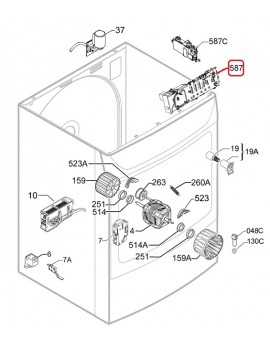 Módulo electrónico  frontal...