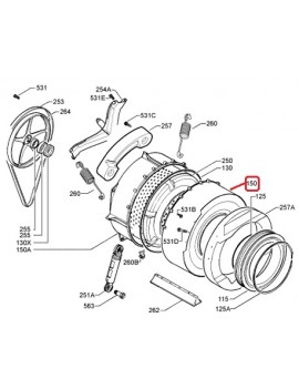 Cuba anterior de Lavadora...