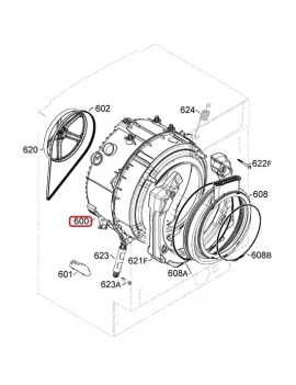 Cuba de Lavadora Aeg...