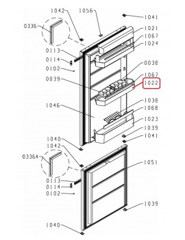 Anaquel medio puerta de...