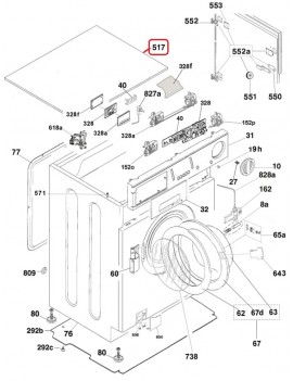 Tapa superior para Lavadora...