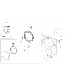 Cristal puerta de Lavadora...
