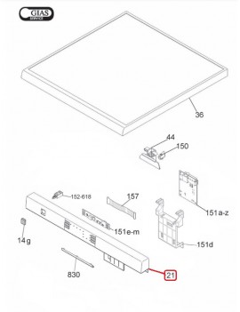 Frontal panel botonera...