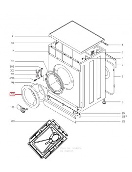 Marco escotilla de Lavadora...