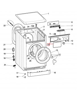 Tapa cajón detergente para...