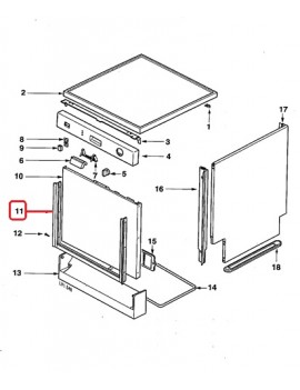 Goma puerta de Lavavajillas...