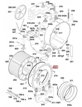 Tapa cuba de Lavadora...