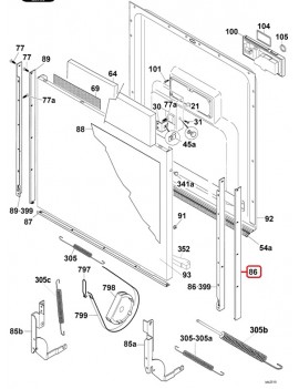 Perfil derecho puerta para...