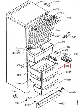Cajón con panel frontal...