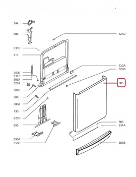 Puerta exterior blanca para...