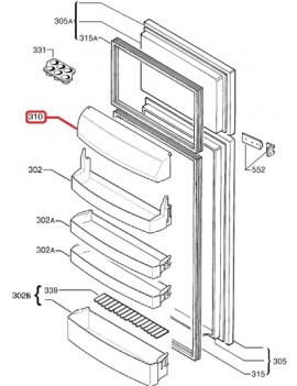 Tapa anaquel superior...
