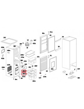 Cajón congelador superior e...