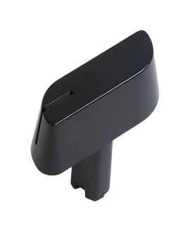 Botón de control negro para...